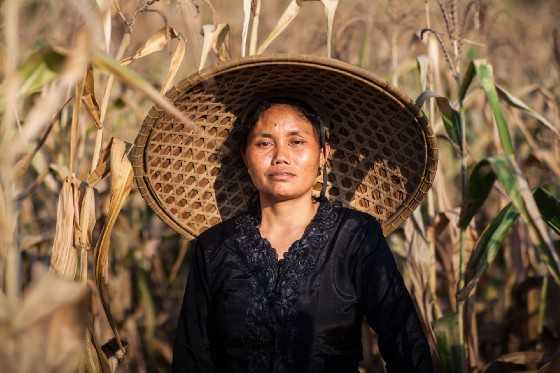 Sukinah was a farmer and housewife, before the planned cement factory drove her to a life of activism. By Leo Plunkett for The Gecko Project/Mongabay.
