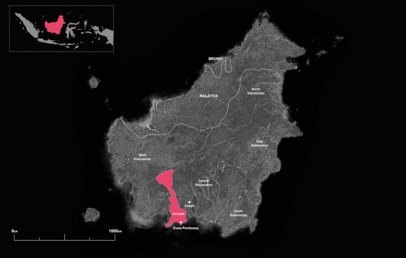 Map of Seruyan.