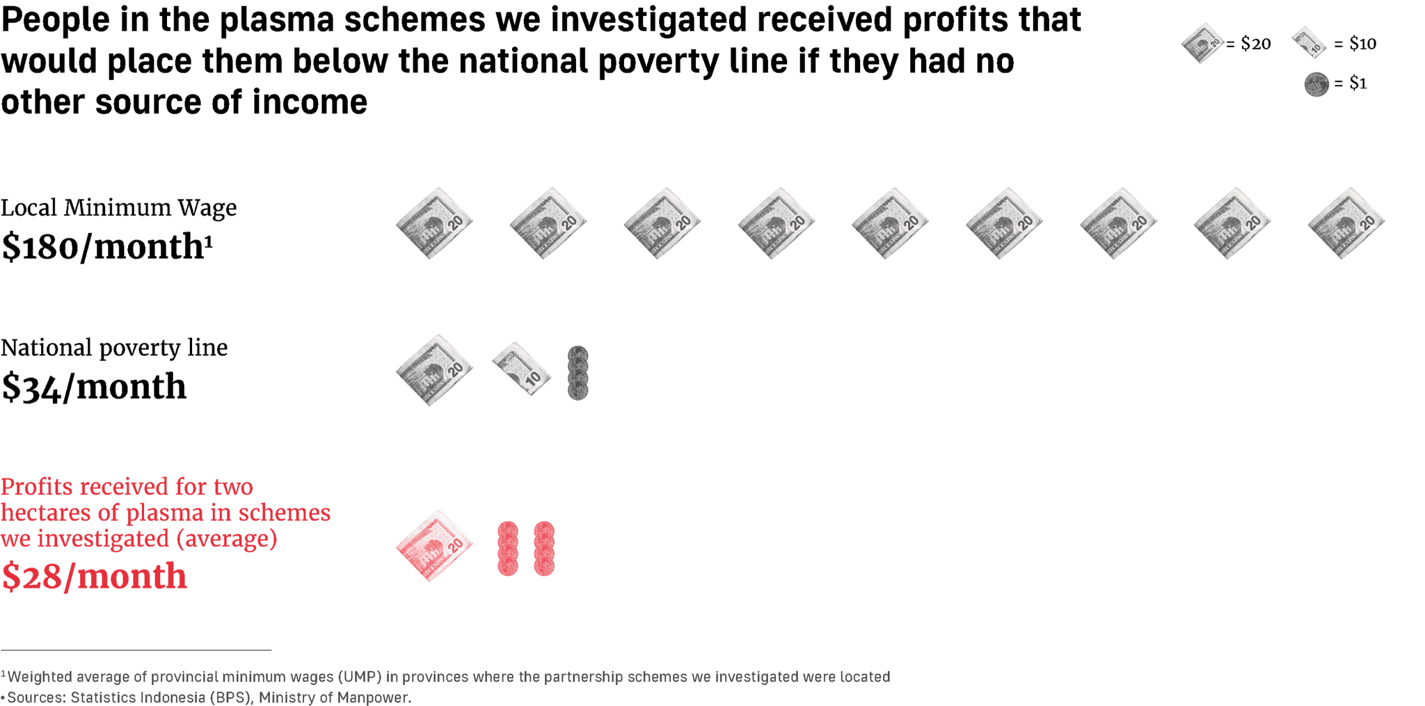 People in the plasma schemes we investigated received profits that would place them below the national poverty line if they had no other source of income