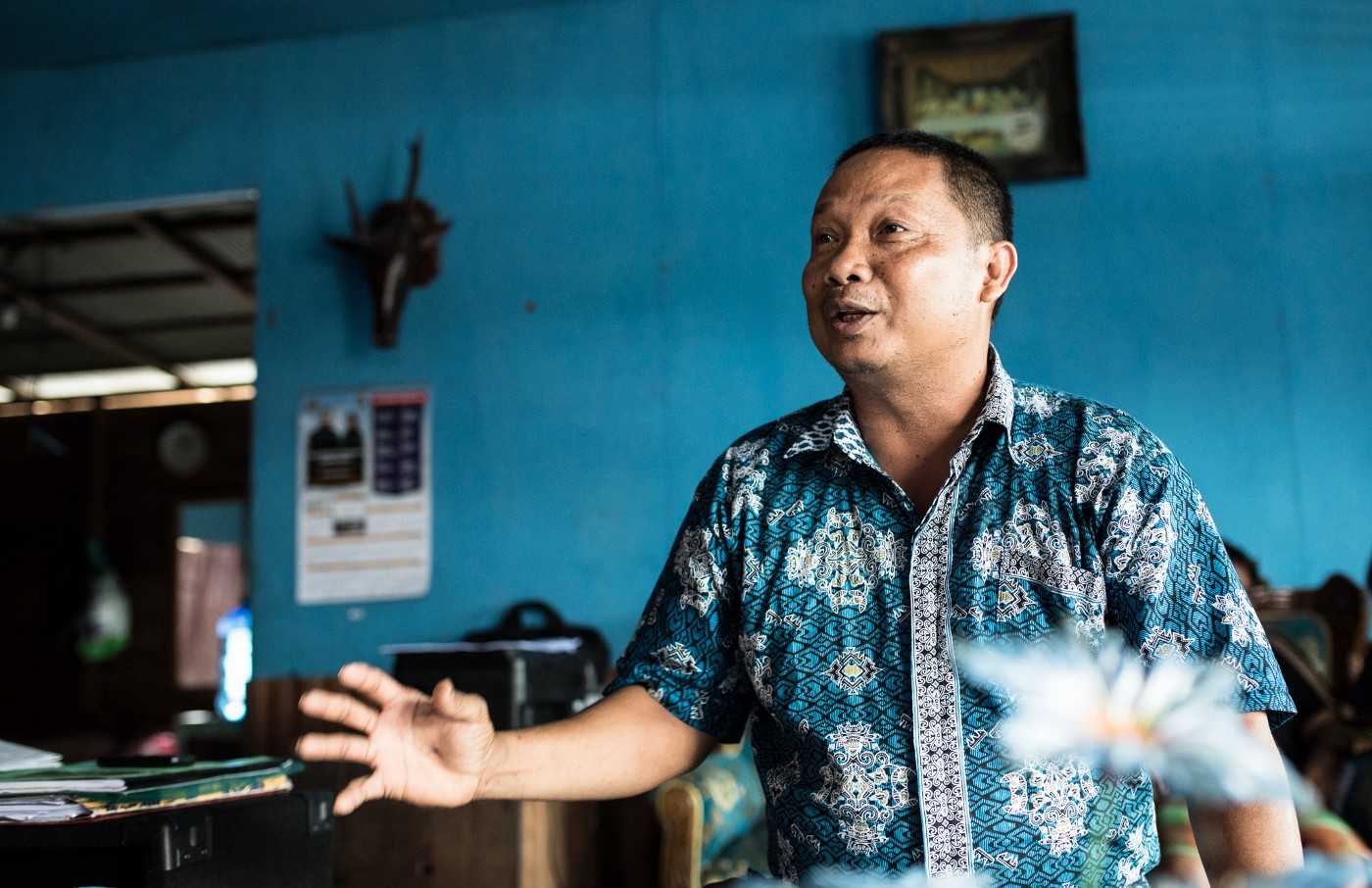 Photo of Iswan Guna at his home in Palangkaraya, 2017