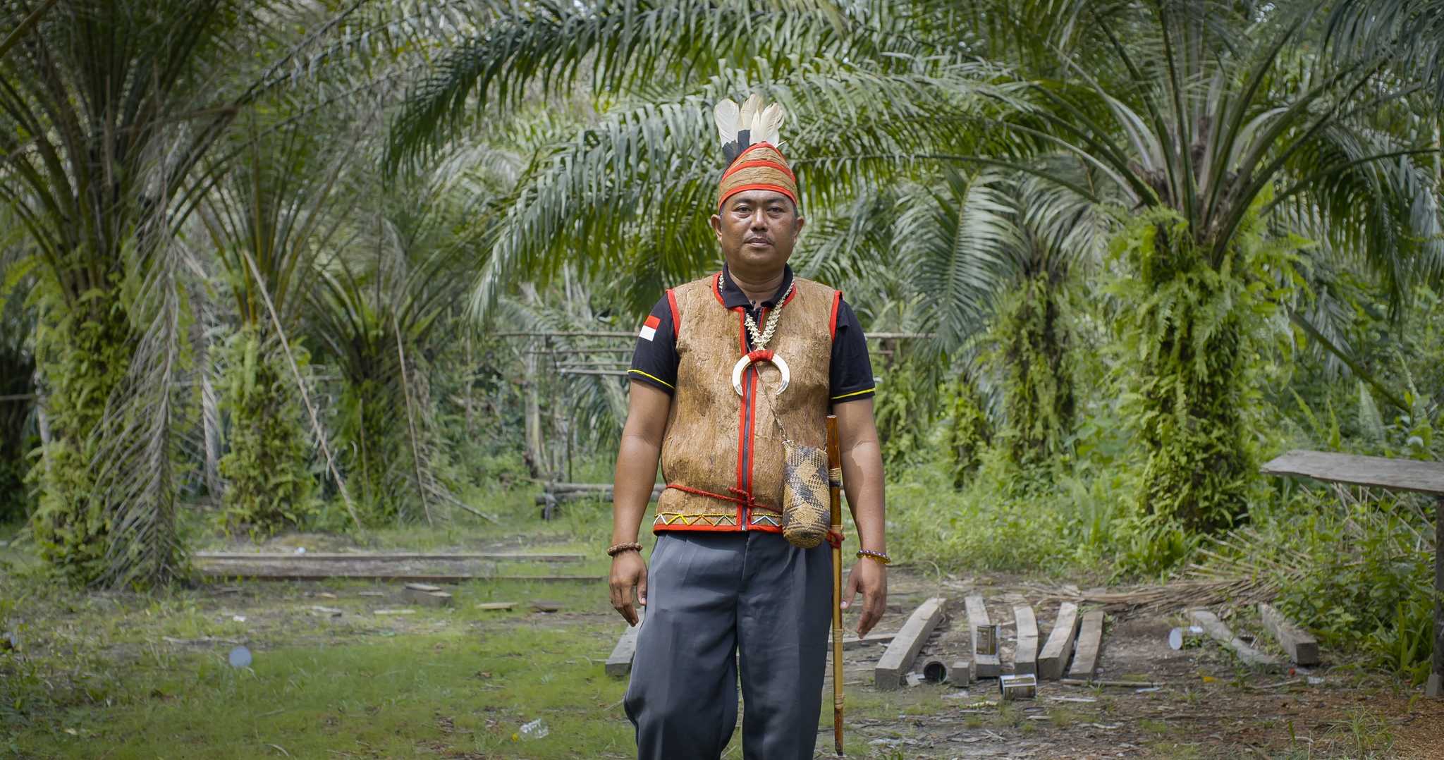 Nik Berdi, former head of the village of Bebenas in North Kalimantan province.